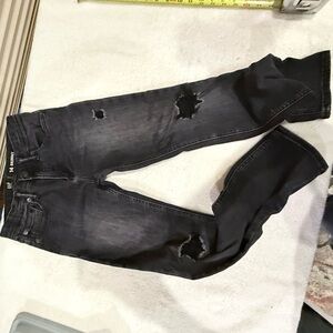 GAP boys size 14 Charcoal Distressed Skinny Jeans